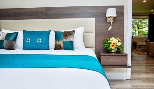 Signature Suite, 1 King Bed, Fireplace, Garden Area