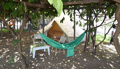 Deluxe Tent (going down 120-320 steps)