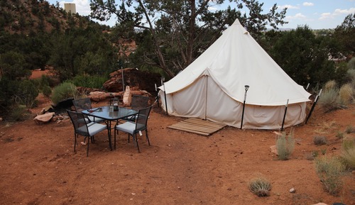 Deluxe Tent, 2 Queen Beds, Mountain View, Mountainside