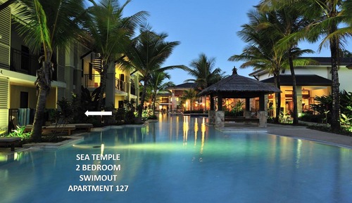 Deluxe Swimout Apartment, 2 Bedrooms, Poolside