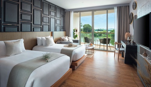Deluxe Room, 2 Twin Beds, Non Smoking, Lagoon View