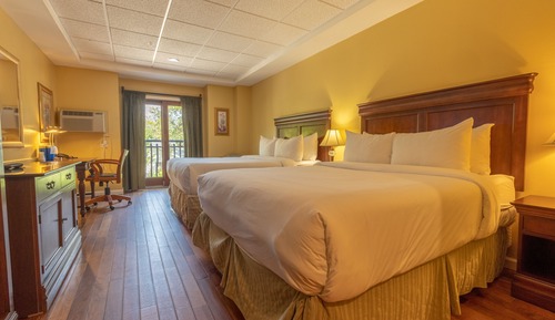 Standard 2 Queen Bed with a residential view