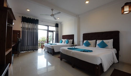 Family Room, Balcony, Pool View