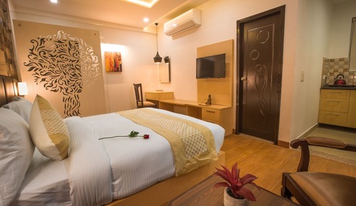 Deluxe Studio, 1 Double Bed, Kitchen