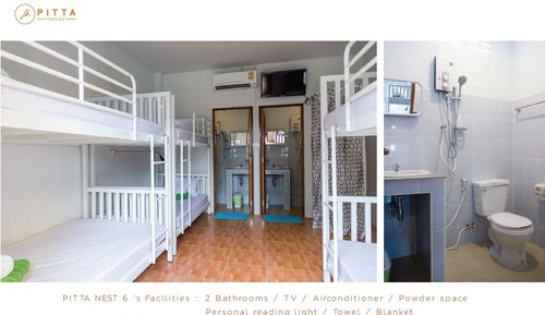 Quadruple Room, Private Bathroom (Pitta Nest 6 Bed)