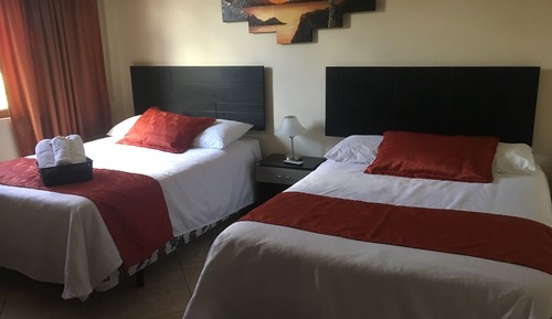 Deluxe Triple Room, 2 Queen Beds, Garden Area