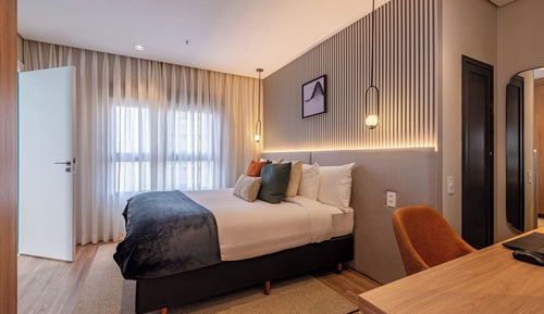 Premium Apartment, 1 Double Bed, City View