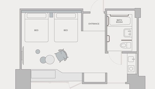 Universal Accessible Room with Heralbony