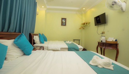 Family Double or Twin Room, Courtyard View
