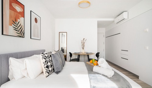 Economy Studio, 1 Queen Bed, Kitchen, City View