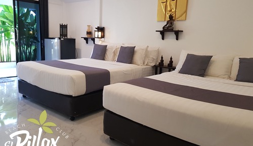Deluxe Room, 2 Queen Beds, Garden Area