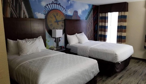 Standard Room, 2 Queen Beds, Non Smoking, Refrigerator & Microwave