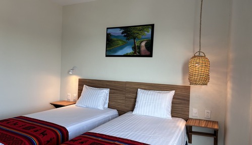 Deluxe Double Room, 2 Double Beds, Non Smoking, Partial Ocean View