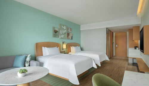 Room, 2 Double Beds, Balcony, Sea View (View)