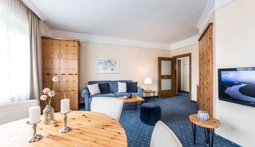 Junior Double Room, 1 Queen Bed with Sofa bed, Balcony, Garden Area