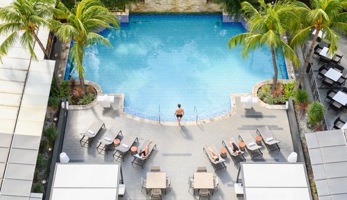 Classic Room, 2 Double Beds, Pool View