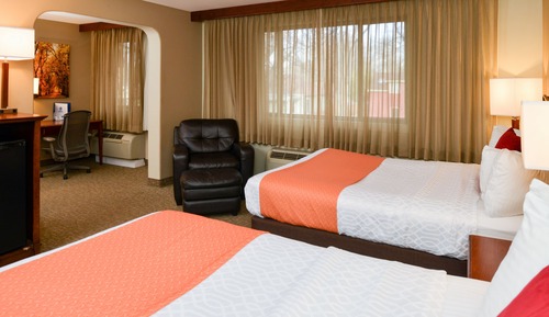 Suite, 2 Queen Beds, Non Smoking, Refrigerator & Microwave