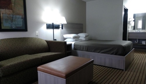 Queen One Bedroom with Couch and Recliner