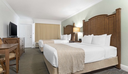 Standard Room, 2 Queen Beds, Non Smoking, Kitchenette (Street View)