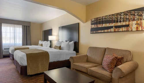 Standard Room, 2 Queen Beds, Non Smoking, Refrigerator & Microwave