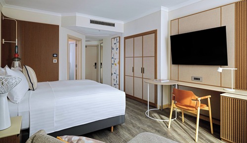 Studio Suite, 1 King Bed with Sofa bed, Non Smoking, Courtyard View (Balcony)