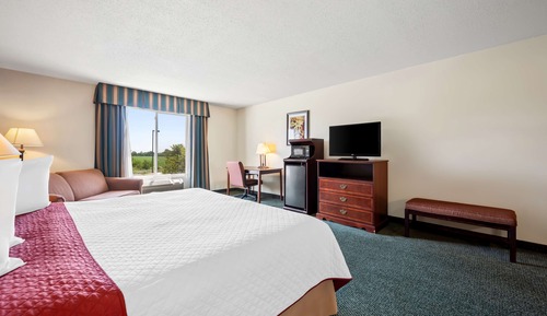 Standard Room, 1 King Bed, Non Smoking, Refrigerator & Microwave (with Single Sofabed;Larger Room)