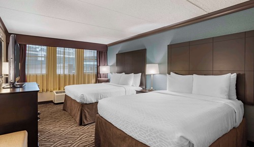 Standard Room, 2 Queen Beds, Non Smoking, Refrigerator & Microwave