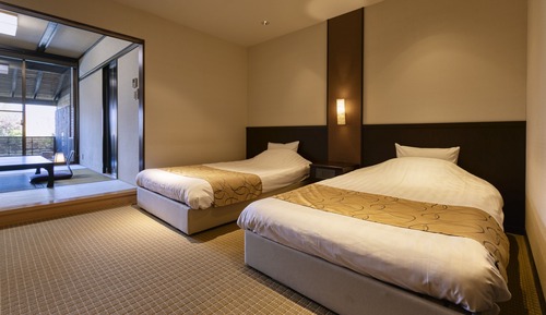 Deluxe Semi Western-Style Room with Open-Air Bath (Type-A)(Check-in by 6PM / Dinner until 7:30PM)