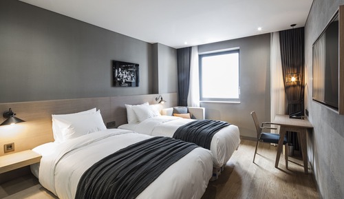 Deluxe Twin Room (Bigger than most in Seoul, Air purifier in room)