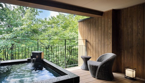[Garden view] Japanese-Western room with private bath+terrace