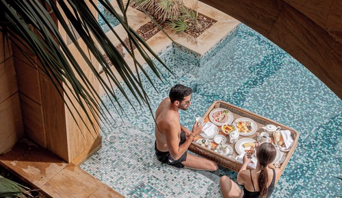 Duplex Pool Suite, 1 King Bed, Pool View