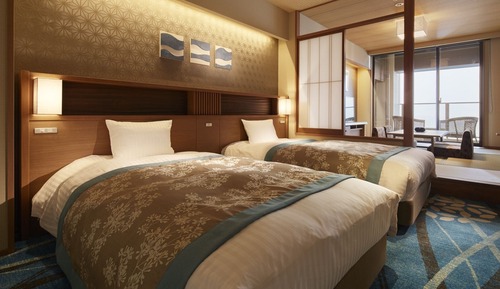 [Fujimitei / Ocean Front] Deluxe Room with Terrace and Open Air Bath, Non Smoking