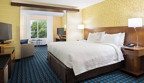 Suite, 1 King Bed with Sofa bed (Mobility/Hearing Accessible, Tub)