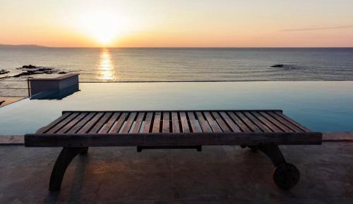 Beachfront villa with private pool