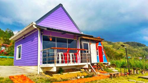 Tiny Farmhouse (purple)
