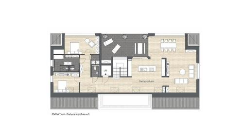 Three-Bedroom Apartment with Lake View