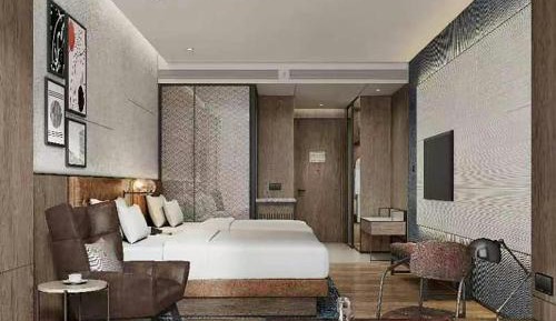 Premium Double Guest Room with Two Double Beds and City View
