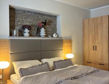 Deluxe One-Bedroom Apartment with Garden View