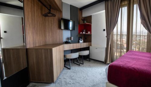 Double or Twin Room with Balcony and City View