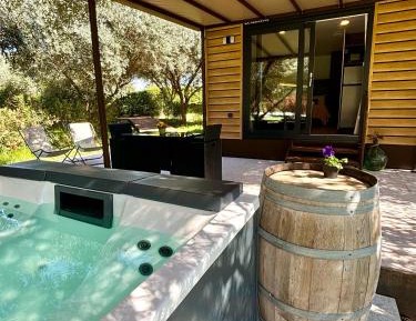 Mobile Home with Hot Tub