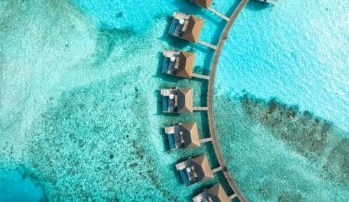 Water Villa with private pool & free access to VIP seaplane lounge on arrival with $50 Spa credit