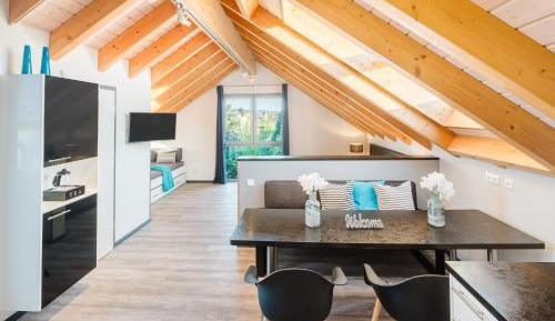 One-Bedroom Loft Apartment with Balcony