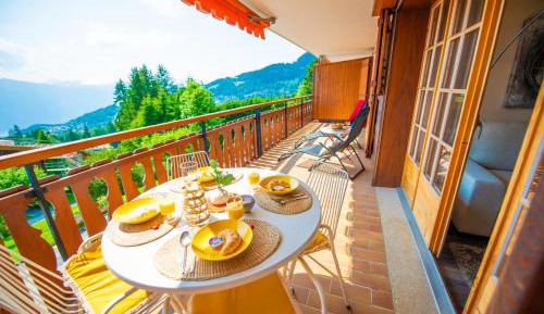 One-Bedroom Apartment with Balcony and Mountain View  