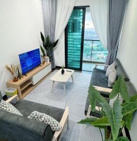 Three-Bedroom Apartment with Park View