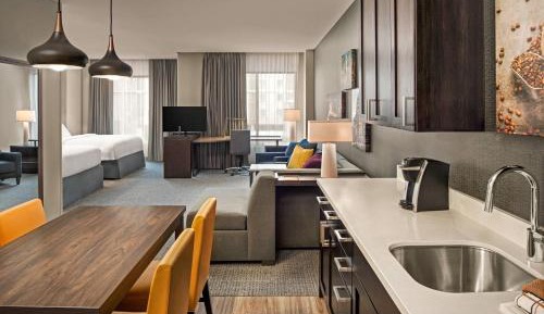 Studio with Two Queen Beds and City View