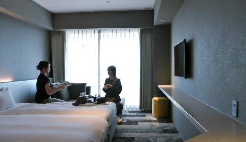 Deluxe Twin bed room with ocean view terrace