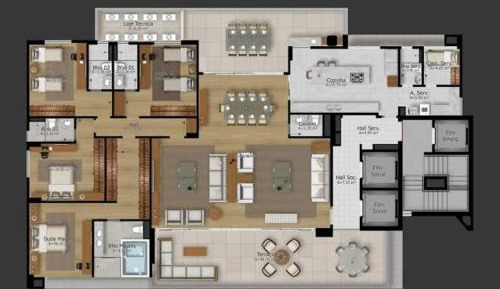 Three-Bedroom Apartment