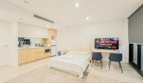 Deluxe One-Bedroom Apartment with City View