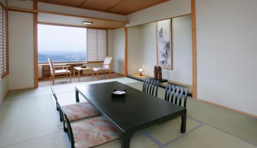 Japanese-Style Room with Night View and Dining Room Dinner