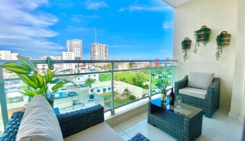 Deluxe One-Bedroom Apartment with City View